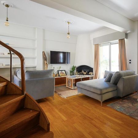 Relaxed Art Deco Maisonette Pagrati Athen Exterior foto